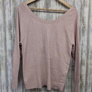 Victoria's Secret Blush Twist Long Sleeve Top